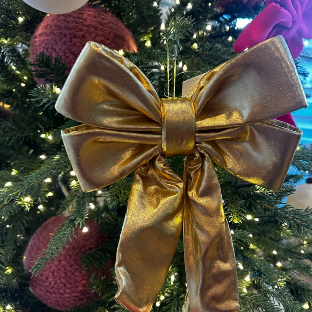 Target wondershop Metallic gold bow small Christmas Holiday decor